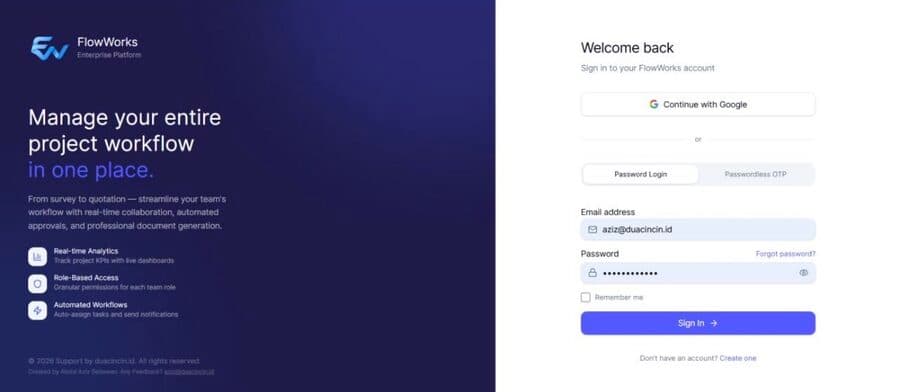 FlowWorks screenshot