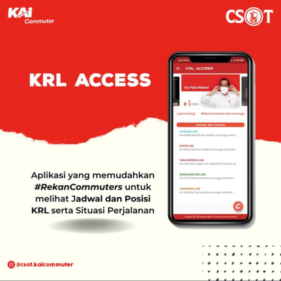 KRL Access — real-time schedule and train position tracking