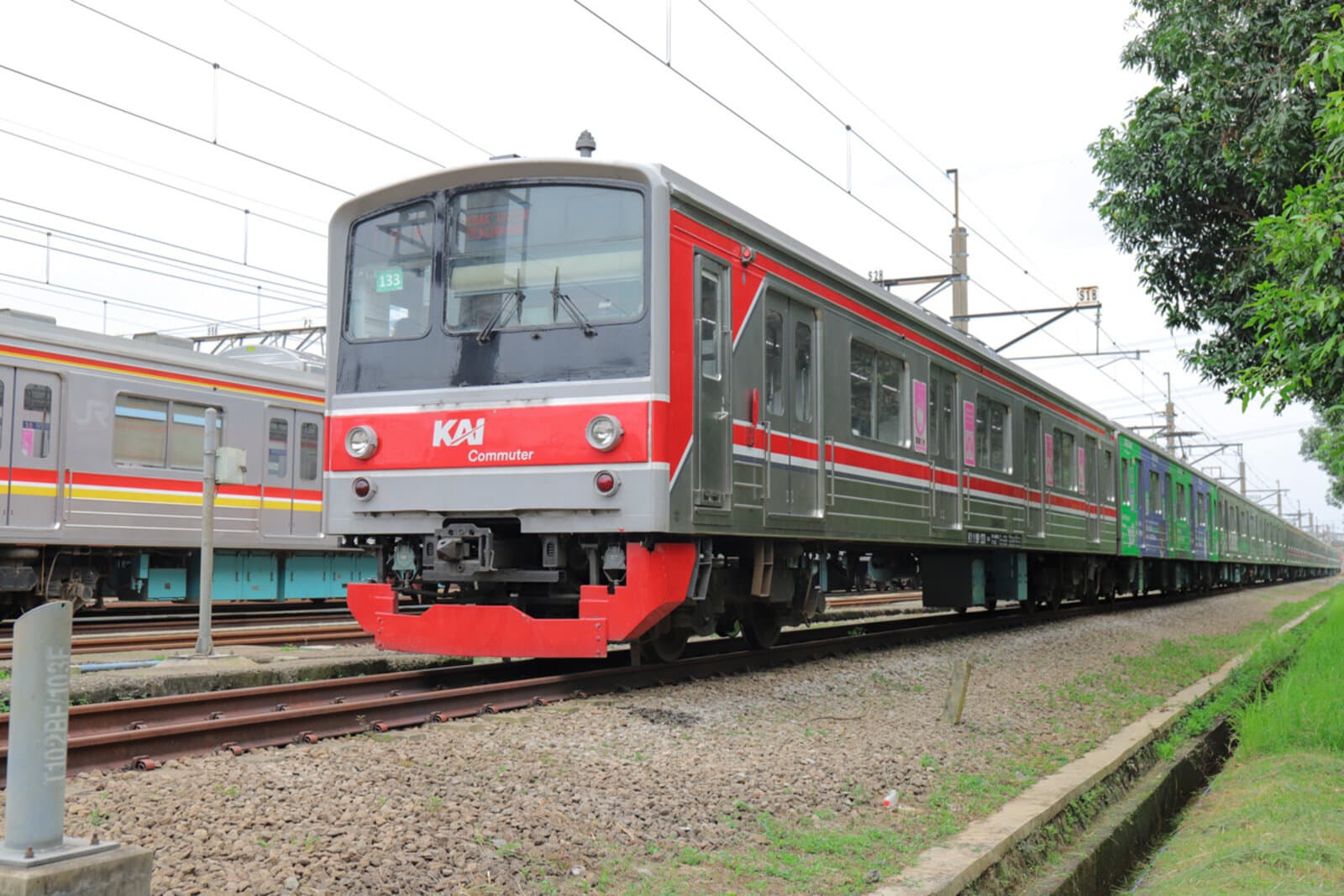 KRL Commuter Line on the open line